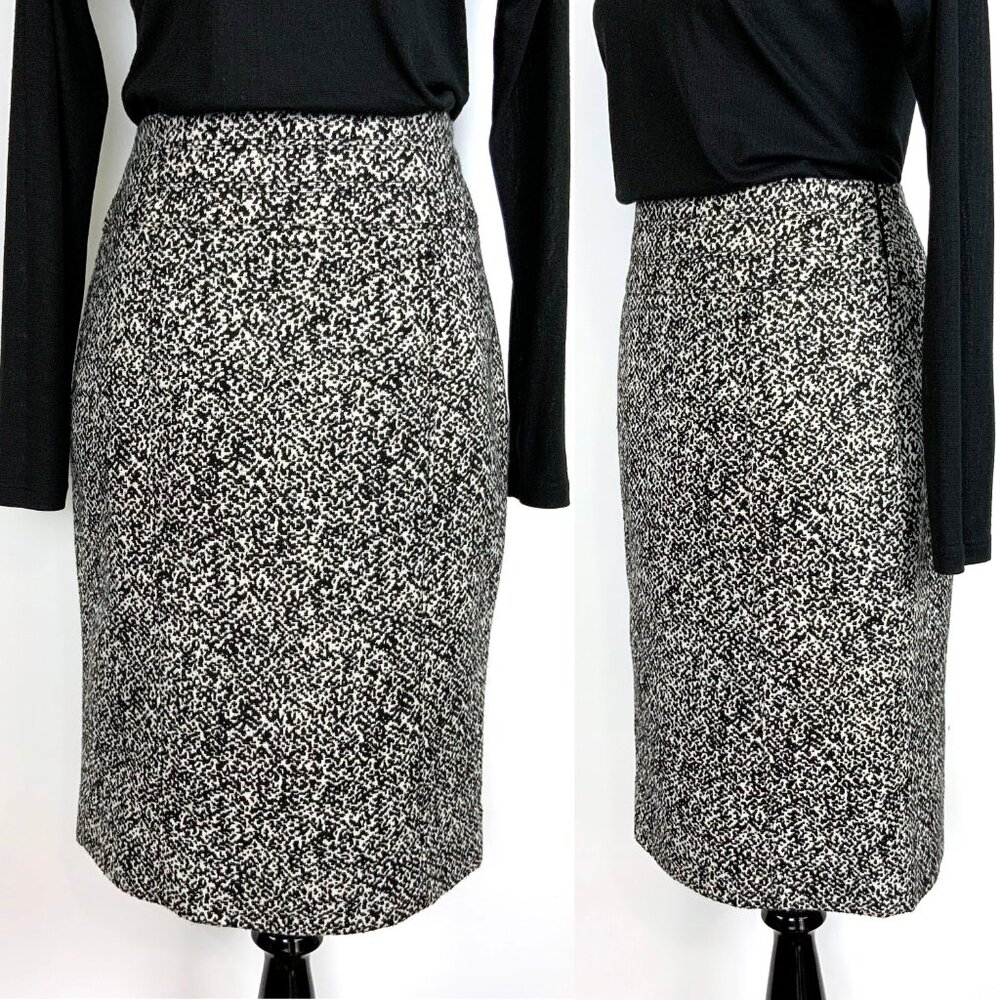 White House Black Market Tweed Pencil Career Office Skirt Size 8 - Picture 3 of 16